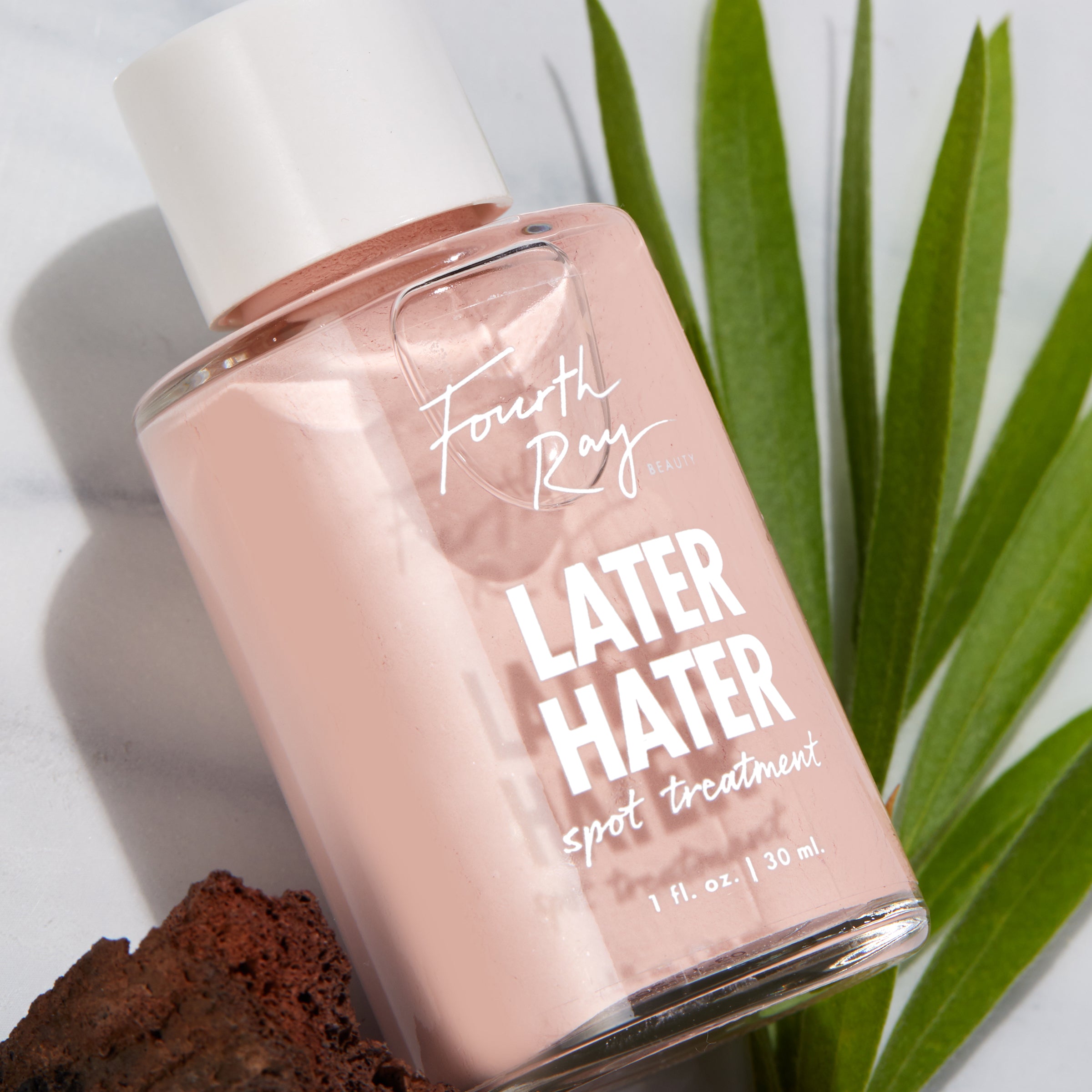 FaceSerumsLater-Hater-Angled-Stylized-with-Lava-nd-Tea-Tree-Leaves <span class=bbbbb>Later Hater Spot Treatment</span><br/><b class=ccccc>Overnight Breakout Relief</b> - Image 1