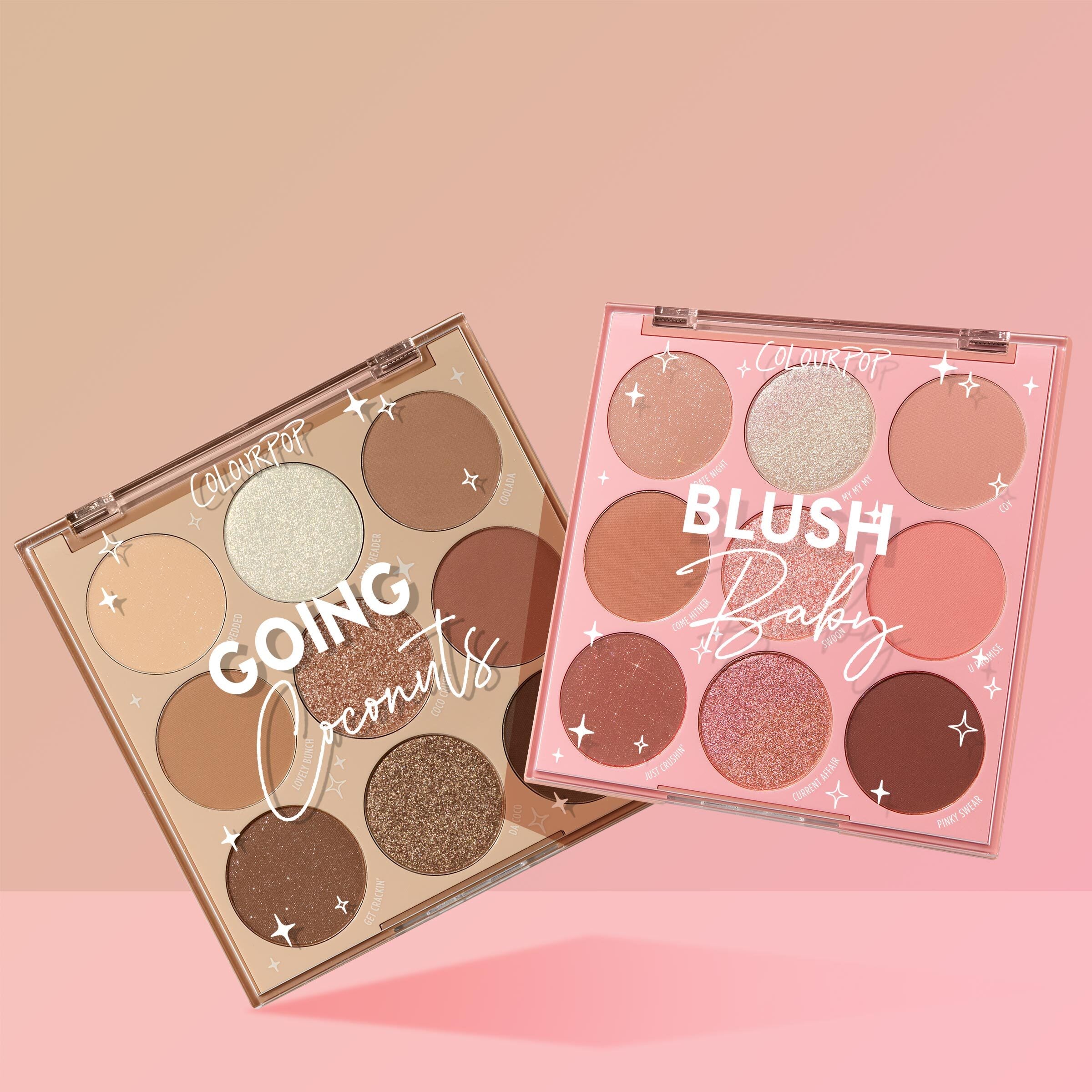 Going-Coconuts-_-Blush-Baby <strong class=aaaaa>Coconut BB</strong><br/><span class=bbbbb>9-Pan Palette Duos</span><br/><b class=ccccc>Shadow Palette Set</b> - Image 1