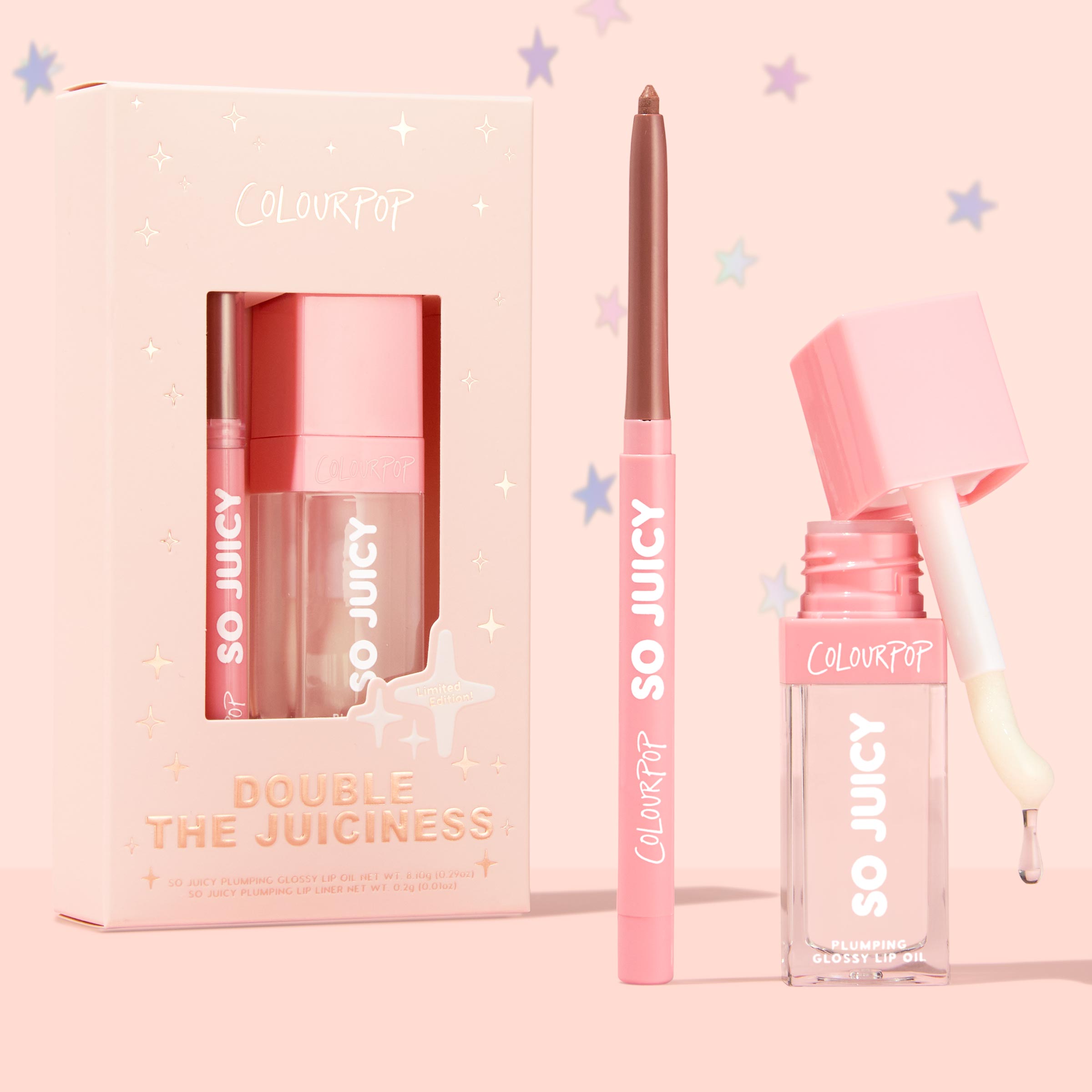 Kit-DoubleTheJuiciness-Into-Stylized <span class=bbbbb>Double The Juiciness</span><br/><b class=ccccc>Plumping Lip Liner + Lip Oil Duo</b> - Image 1