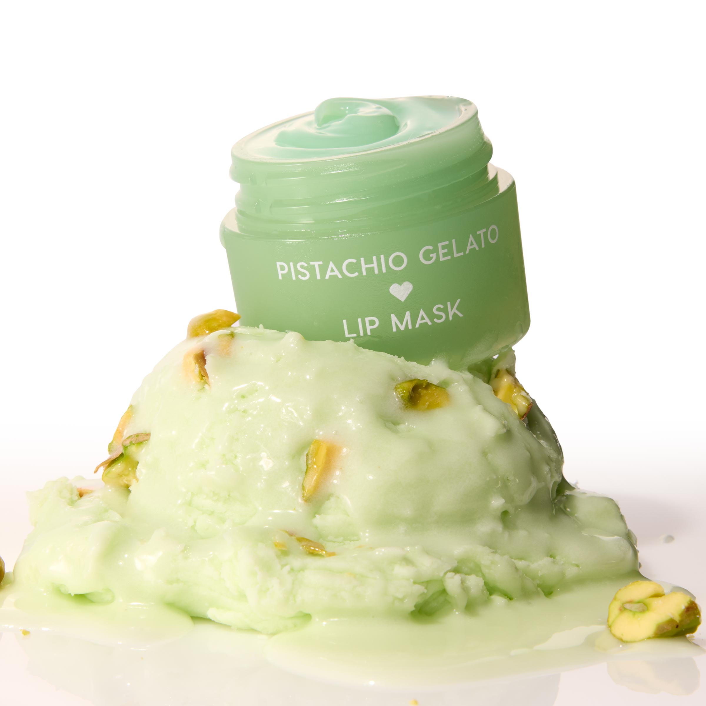 LipMask_PistachioGelato-Stylized-Into-Scoop-2 <strong class=aaaaa>Pistachio Gelato</strong><br/><span class=bbbbb>Fresh Kiss Lip Mask</span><br/><b class=ccccc>Hydrating Leave-On Lip Mask</b> - Image 1